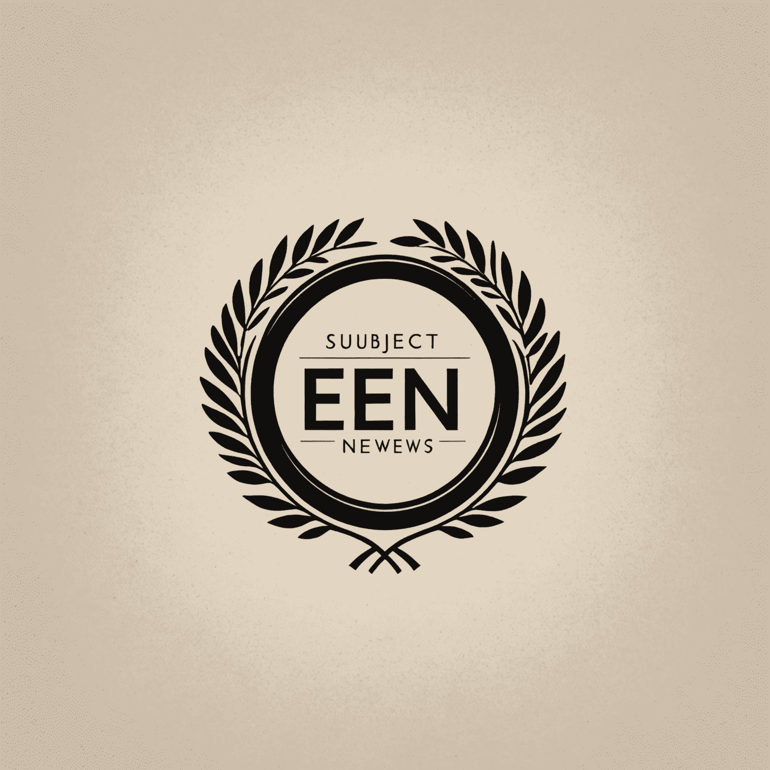 ES_NEWS logo: Un diseño elegante y moderno que combina elementos naturales con tipografía limpia