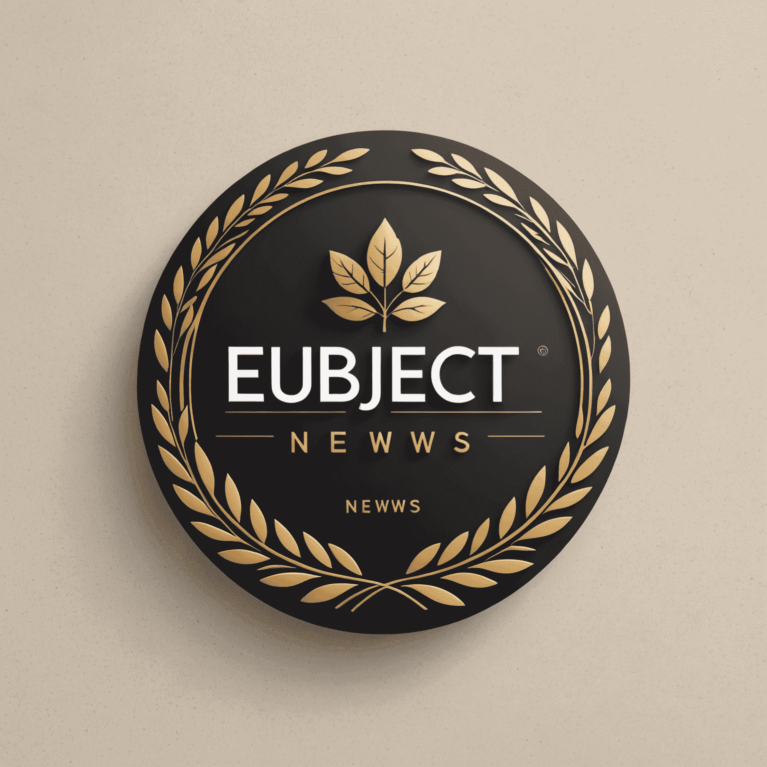 ES_NEWS logo: Un diseño elegante y moderno que combina elementos naturales con tipografía limpia